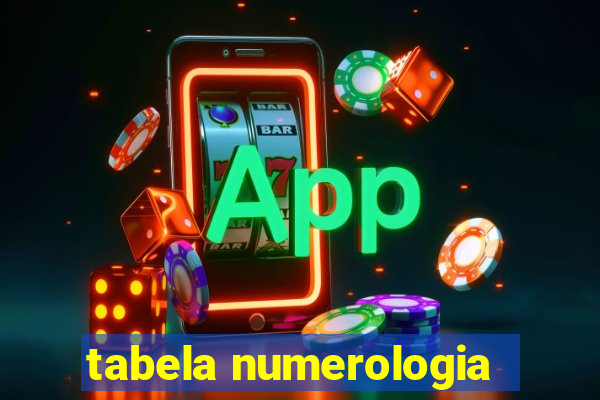 tabela numerologia